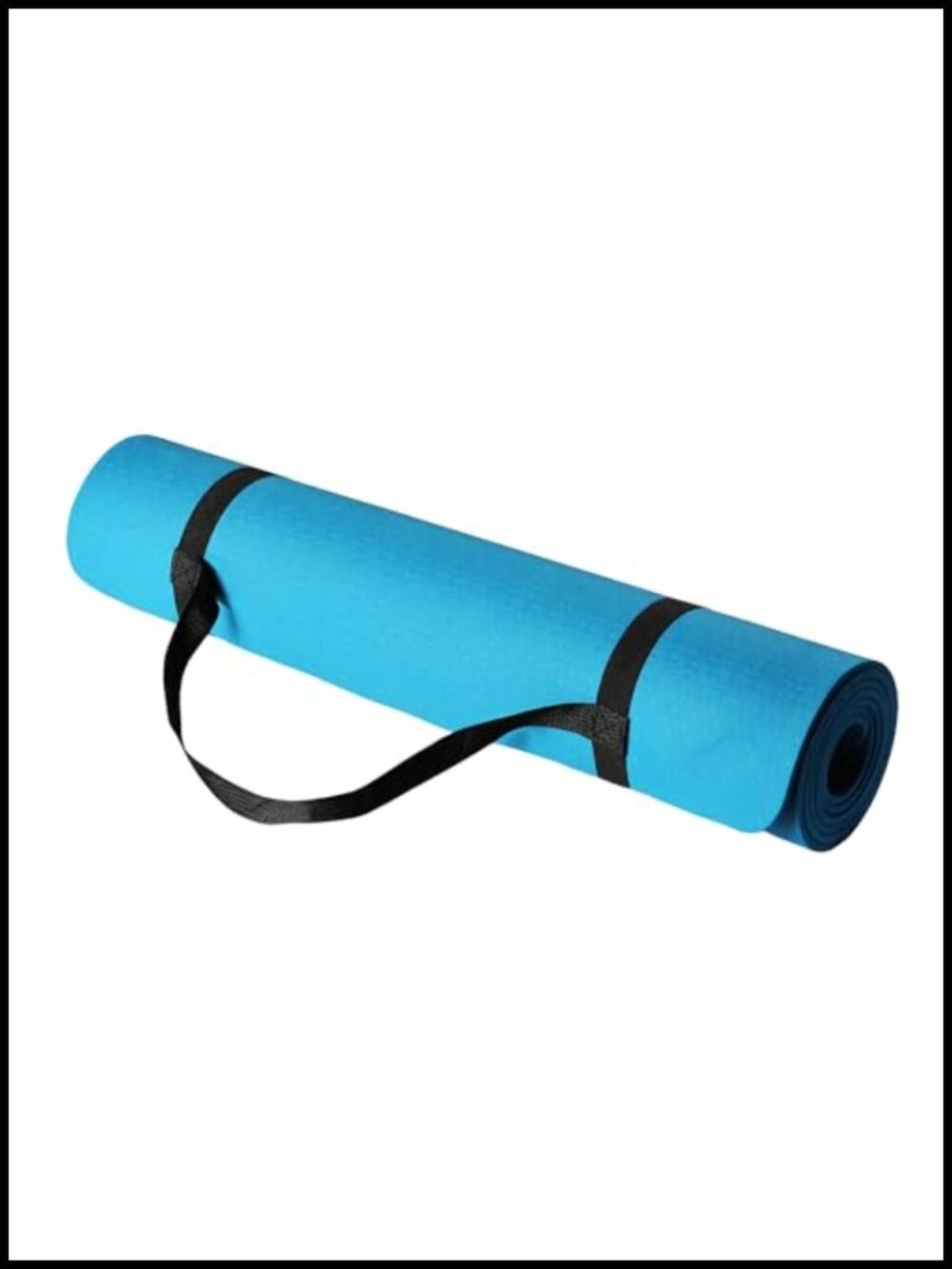 TPE Exercise Yoga Mat 1/4 Inch Thick Non-Slip with Carrying Strap
